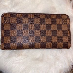 a fabulous nice brown lv wallet for $20 worn only a few times